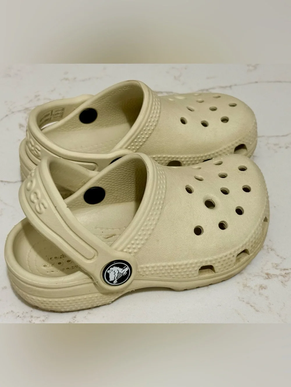 CROCS Kids Beige Classic Clog